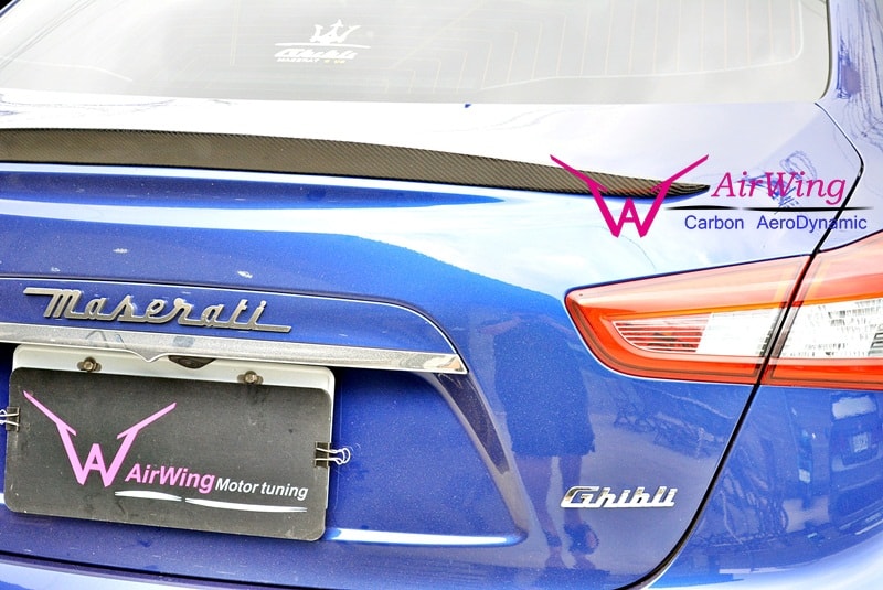 Maserati Ghibli carbon trunk spoiler 03